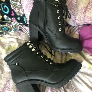 Black Punk Rock Bootie